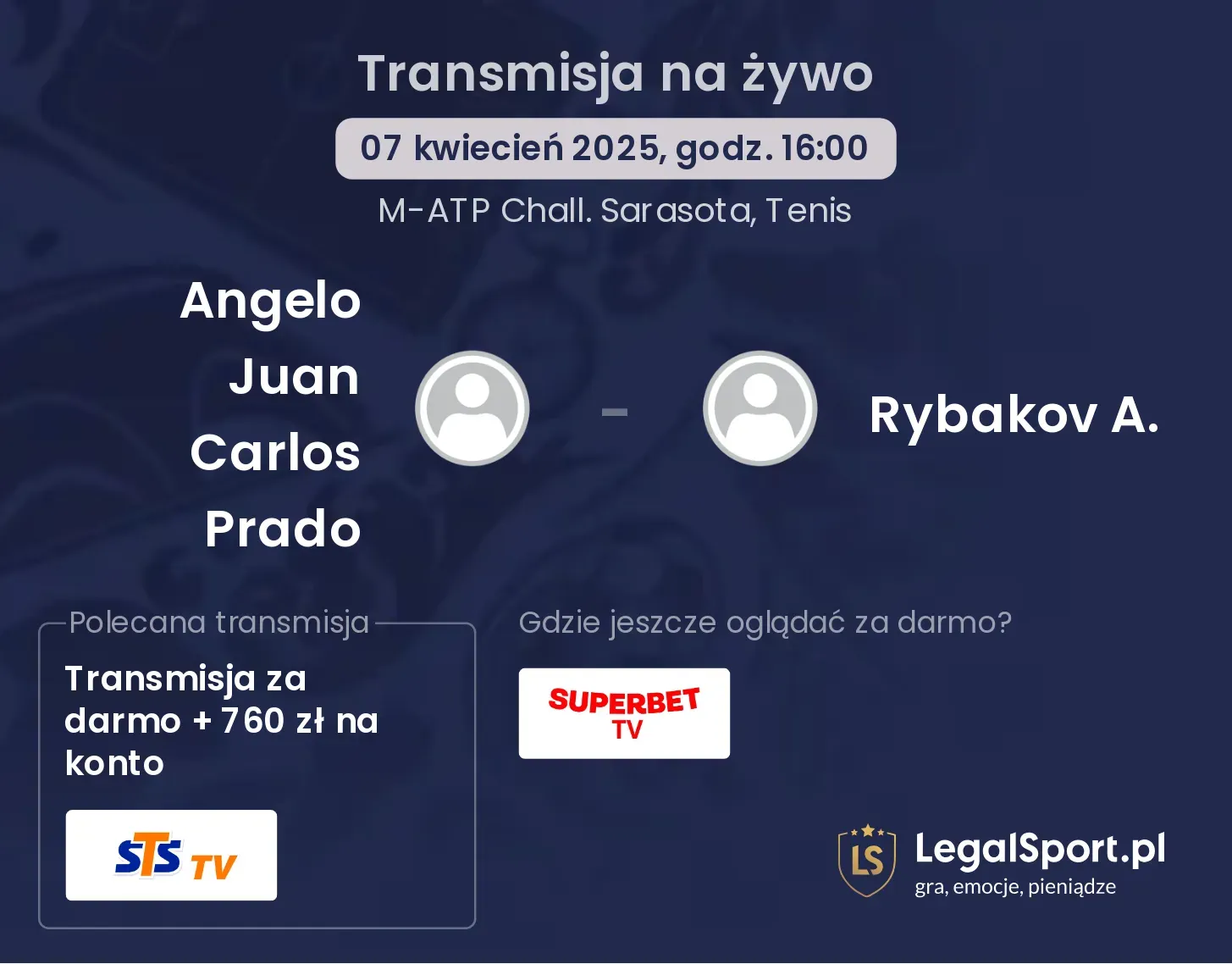 Angelo Juan Carlos Prado - Rybakov A. gdzie oglądać?