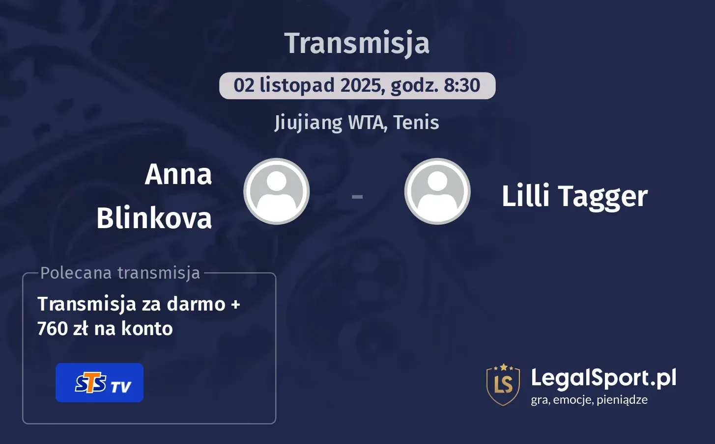 Anna Blinkova - Lilli Tagger Transmisje