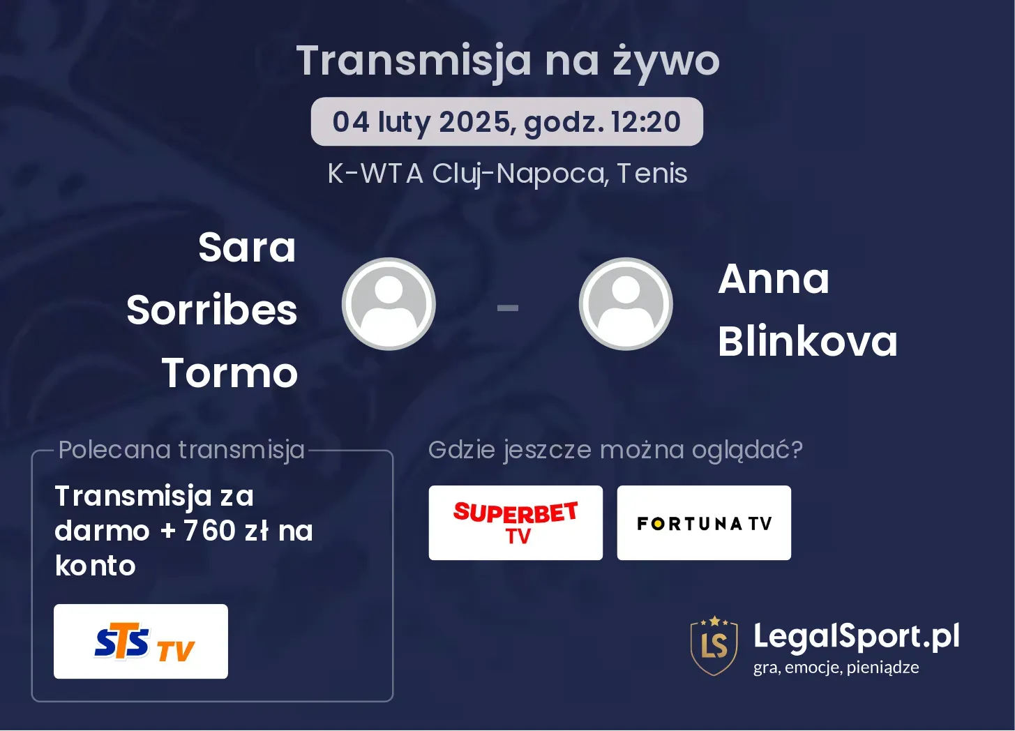 Sara Sorribes Tormo - Anna Blinkova gdzie oglądać transmisję?
