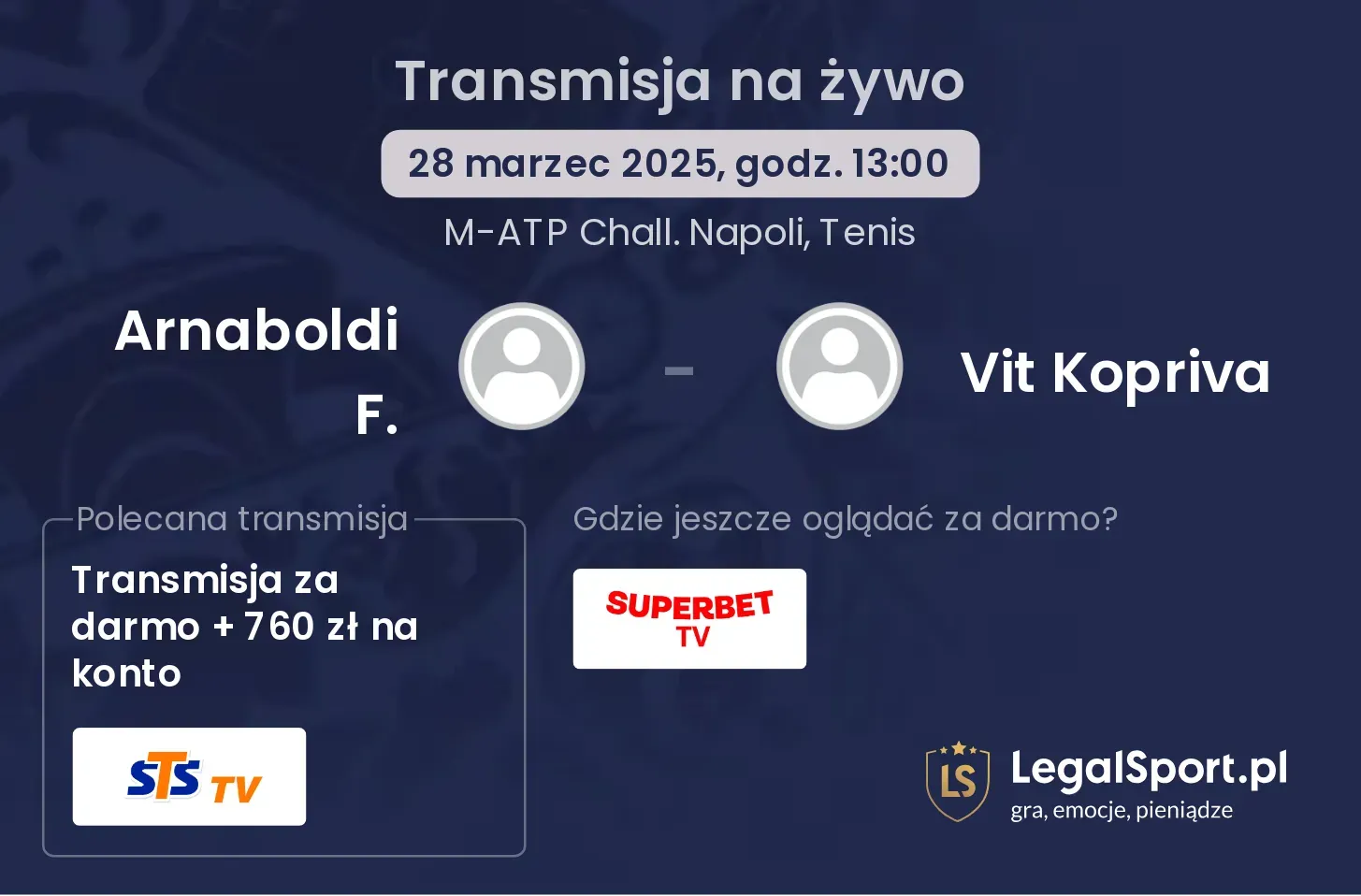 Arnaboldi F. - Vit Kopriva gdzie oglądać?