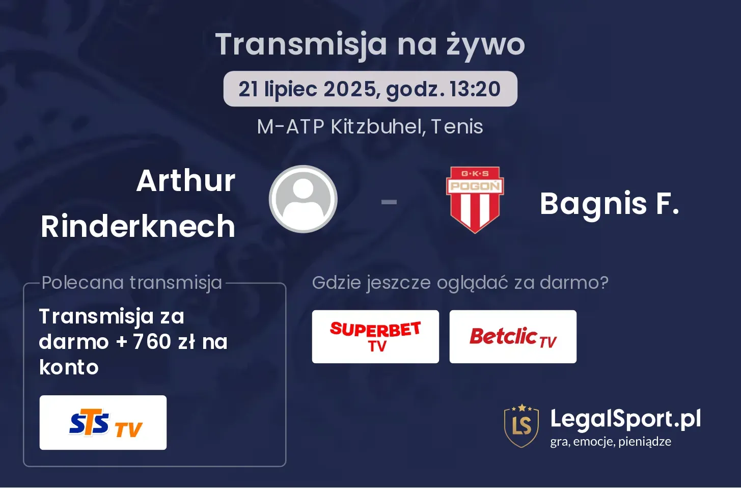 Arthur Rinderknech - Bagnis F. gdzie oglądać?
