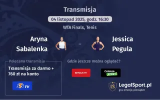 Aryna Sabalenka - Jessica Pegula gdzie oglądać?