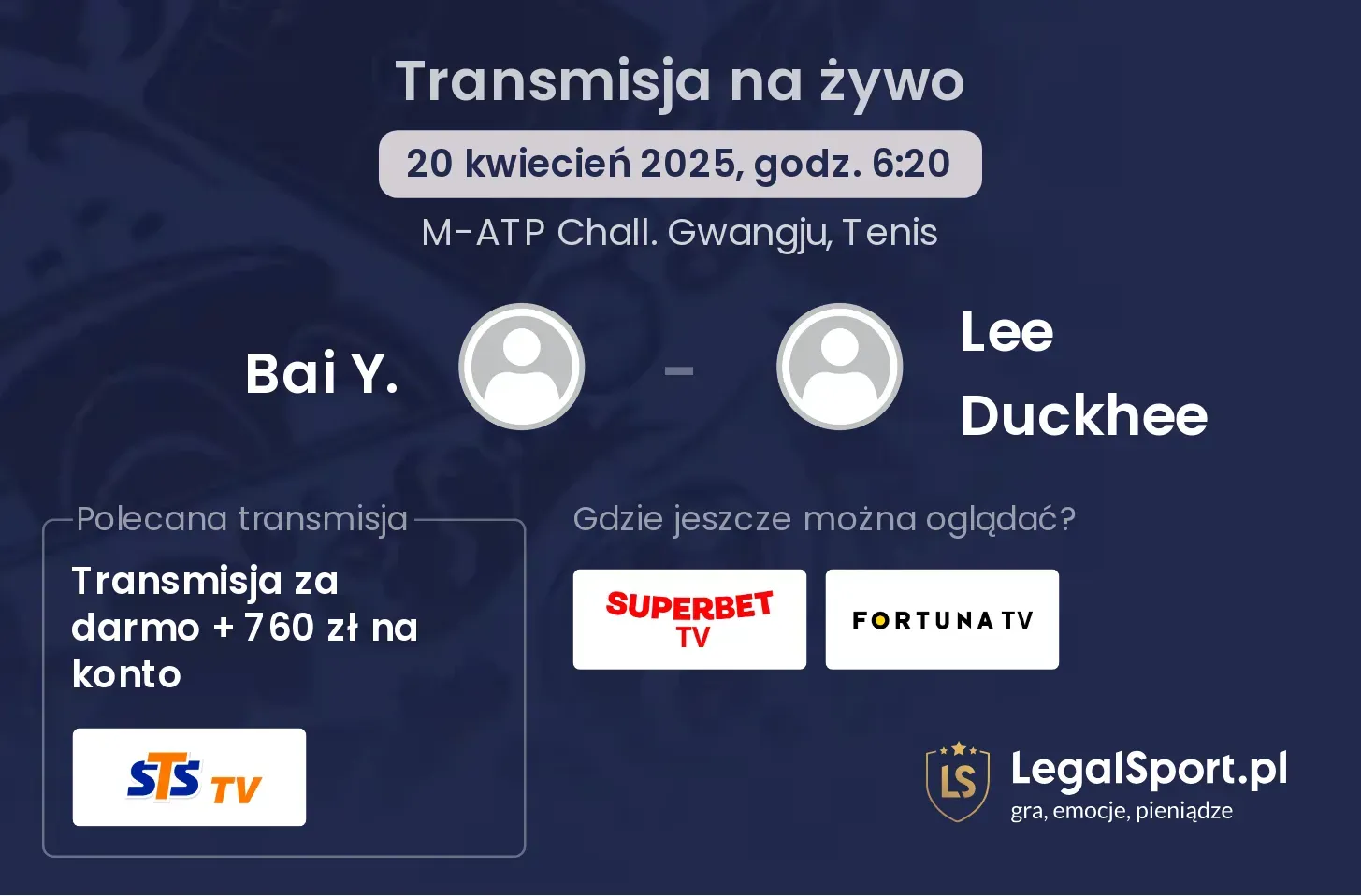 Bai Y. - Lee Duckhee gdzie oglądać?
