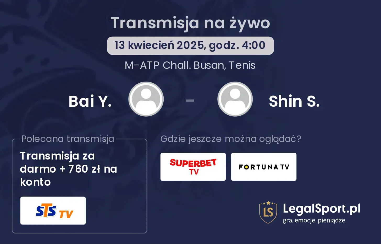 Bai Y. - Shin S. gdzie oglądać?