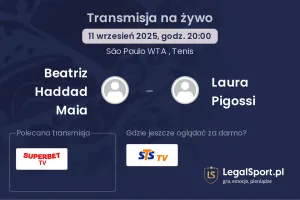 Beatriz Haddad Maia - Laura Pigossi gdzie oglądać?