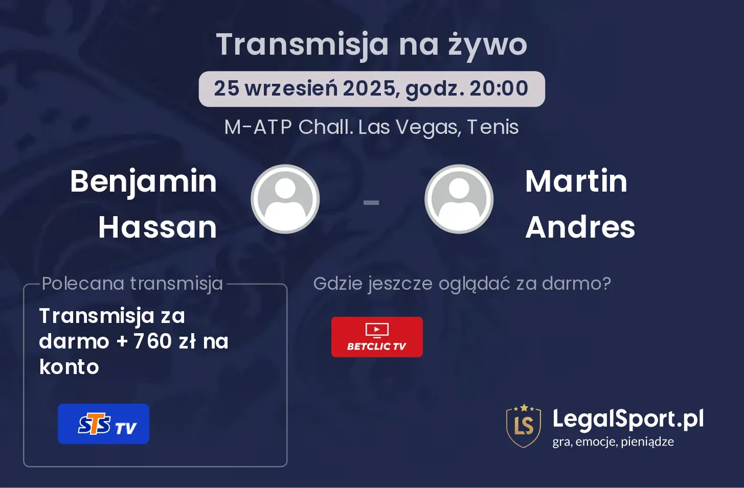 Benjamin Hassan - Martin Andres gdzie oglądać?