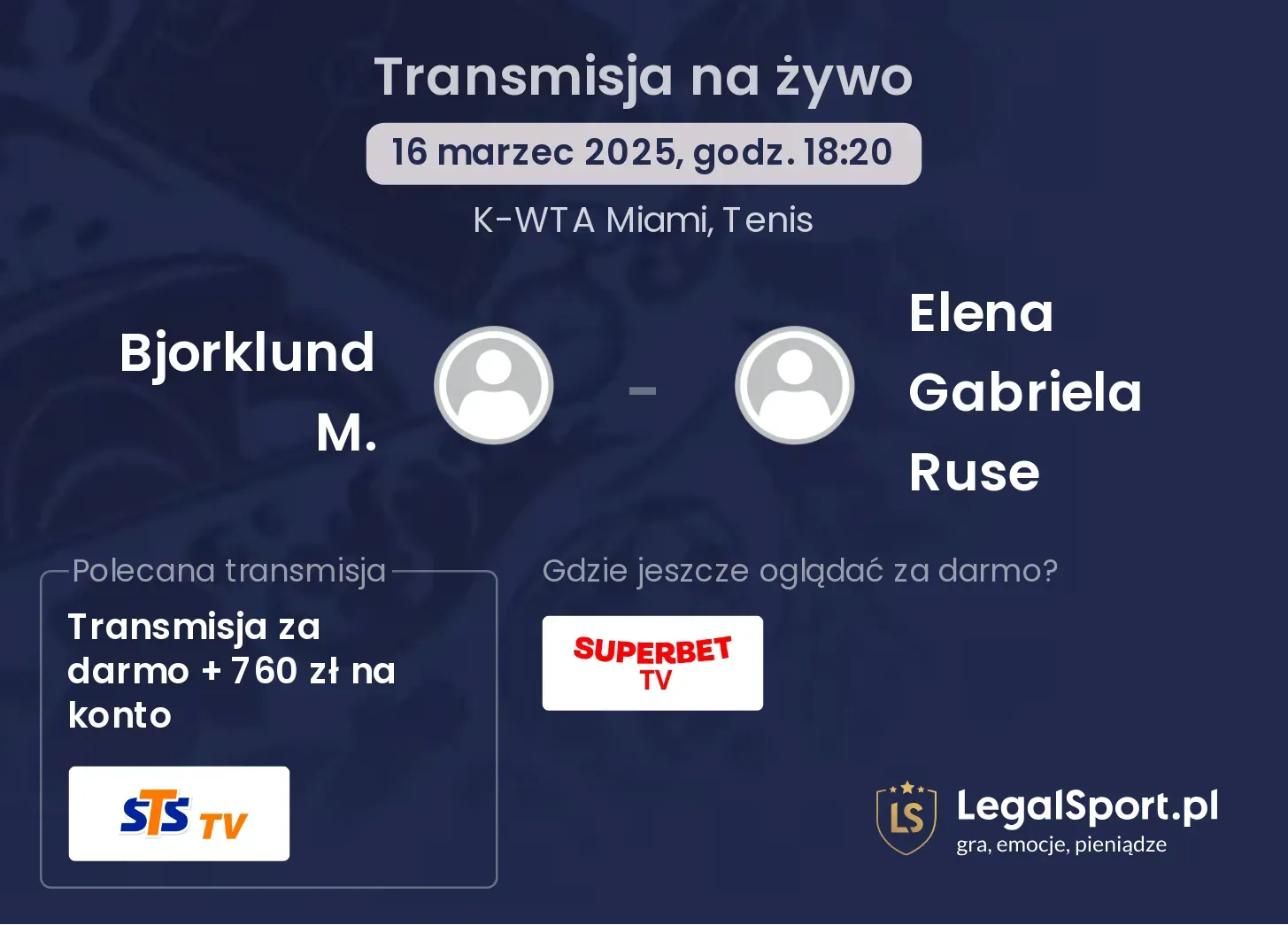 Bjorklund M. - Elena Gabriela Ruse gdzie oglądać?
