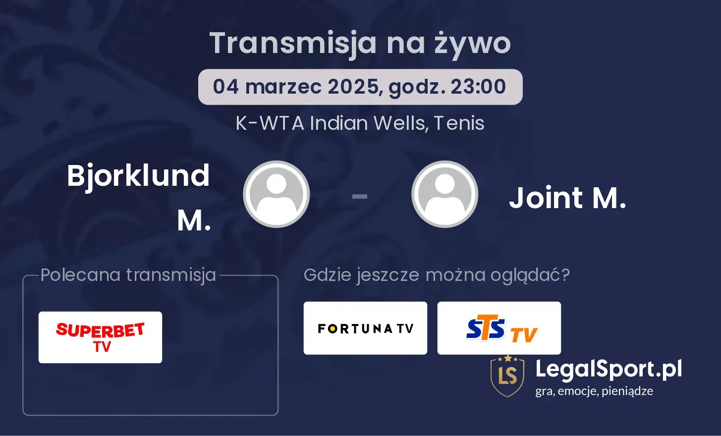 Bjorklund M. - Joint M. gdzie oglądać?