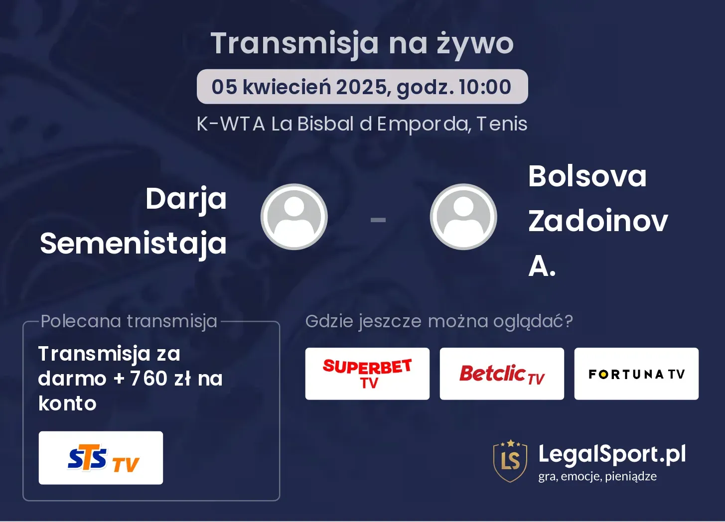 Darja Semenistaja - Bolsova Zadoinov A. gdzie oglądać?