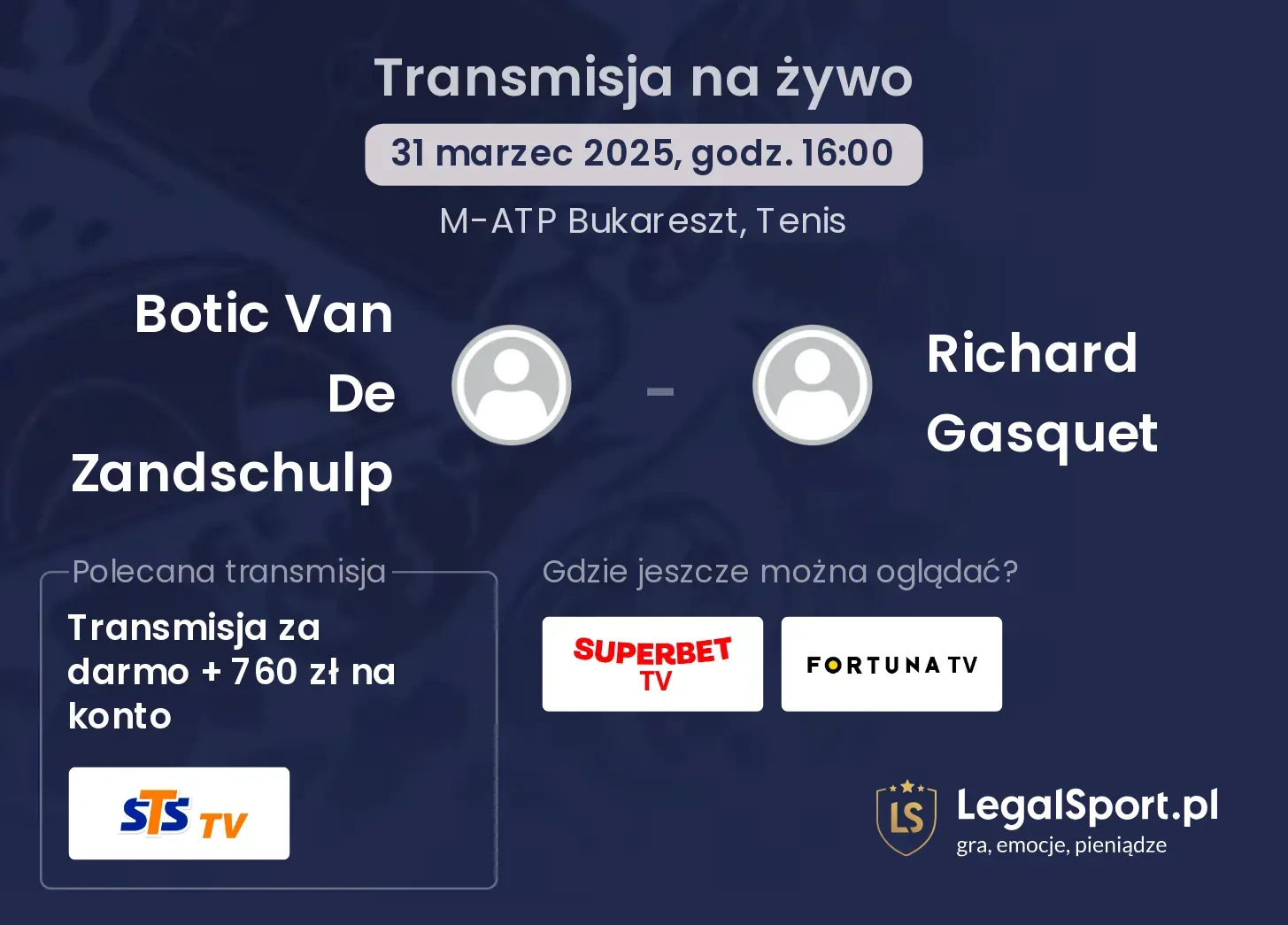 Botic Van De Zandschulp - Richard Gasquet gdzie oglądać?