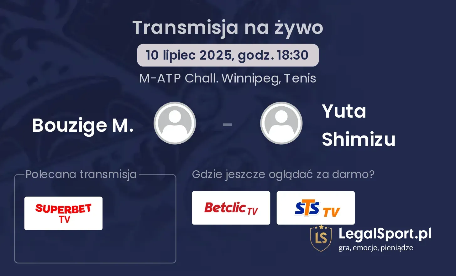 Bouzige M. - Yuta Shimizu gdzie oglądać?