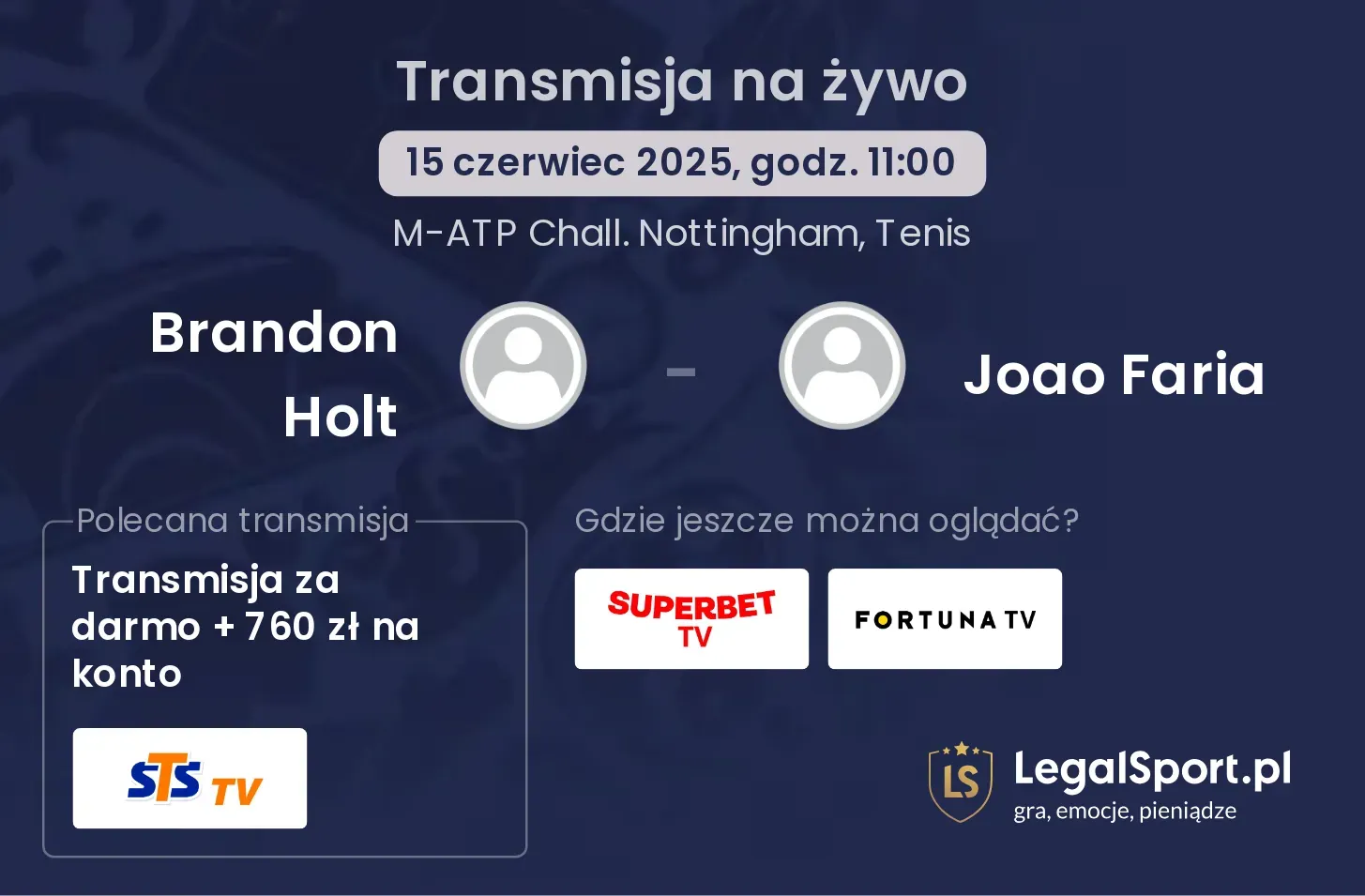 Brandon Holt - Joao Faria gdzie oglądać?