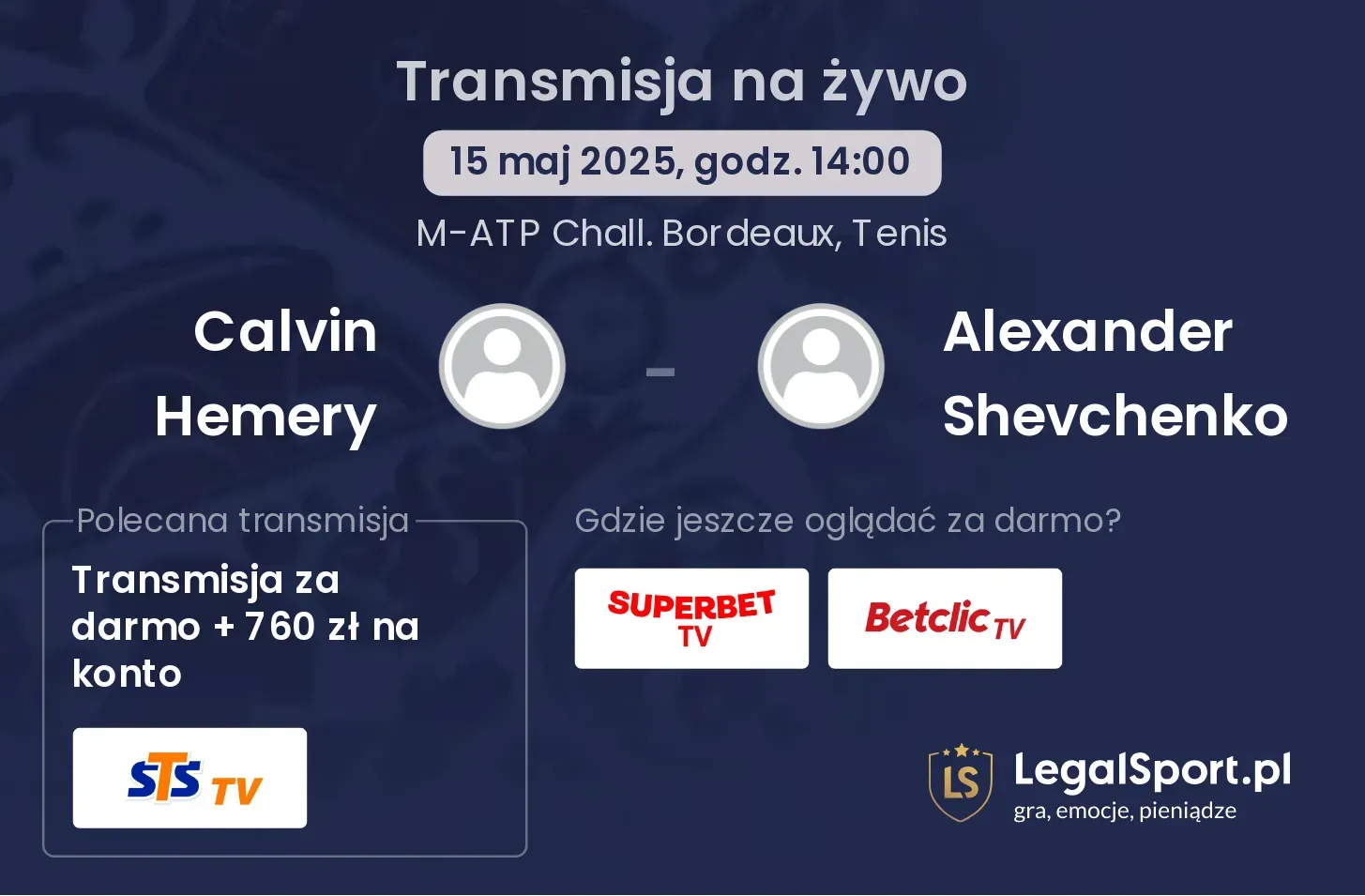 Calvin Hemery - Alexander Shevchenko gdzie oglądać?