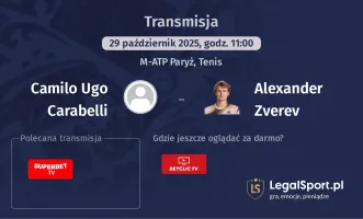 Camilo Ugo Carabelli - Alexander Zverev gdzie oglądać?