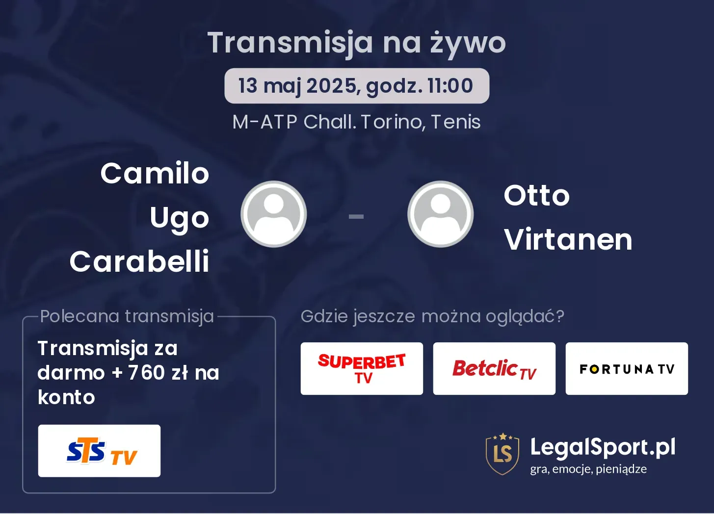 Camilo Ugo Carabelli - Otto Virtanen gdzie oglądać?