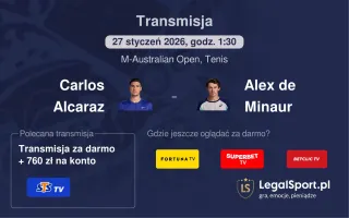 Carlos Alcaraz - Alex de Minaur gdzie oglądać? (27.01)