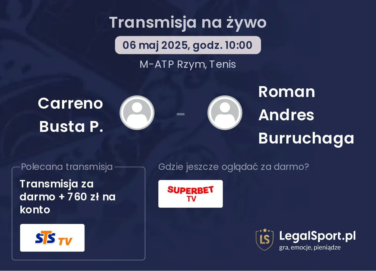 Carreno Busta P. - Roman Andres Burruchaga gdzie oglądać?