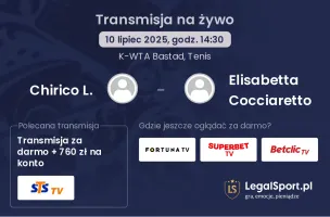 Chirico L. - Elisabetta Cocciaretto gdzie oglądać?