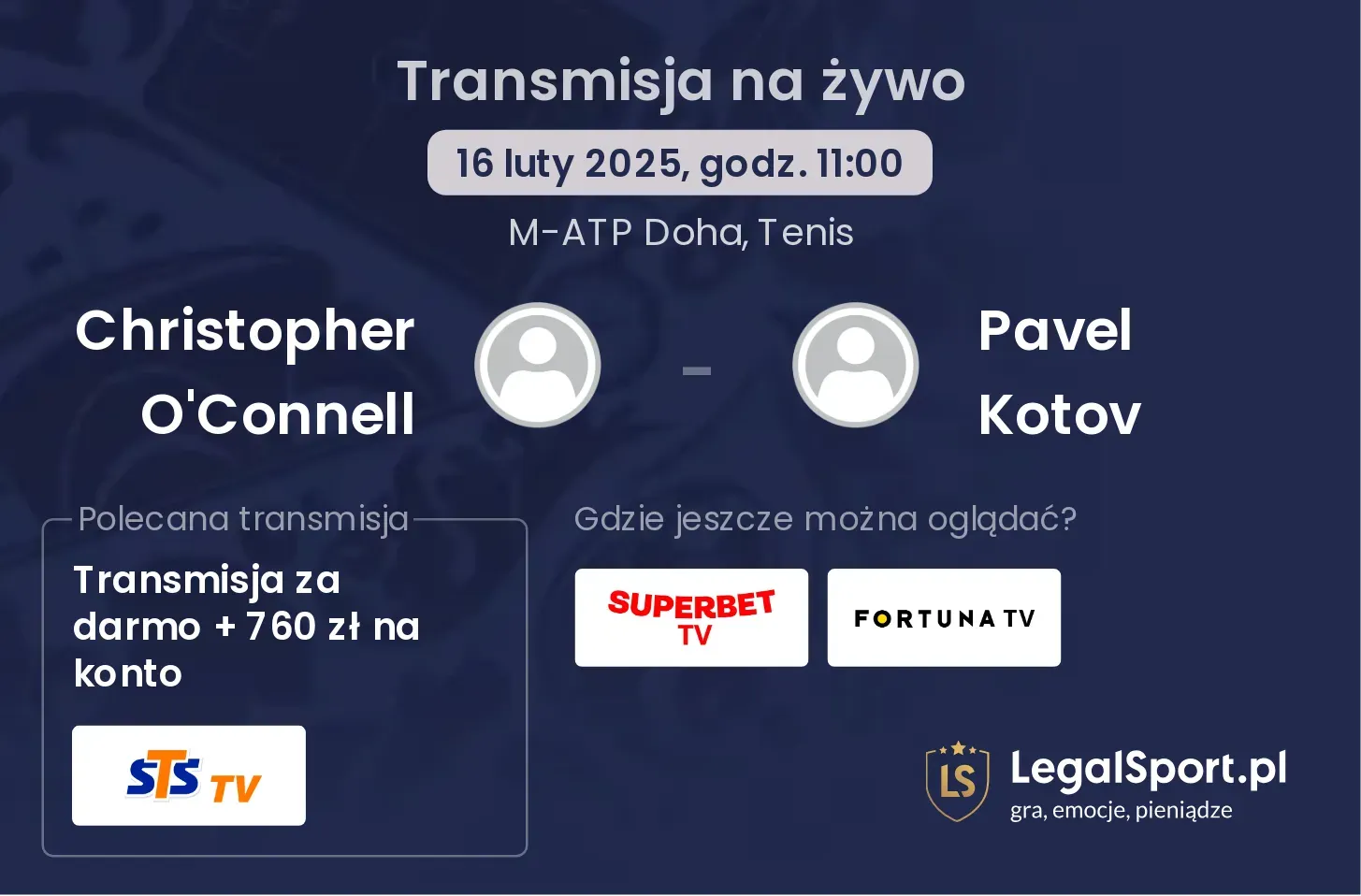 Christopher O'Connell - Pavel Kotov gdzie oglądać?
