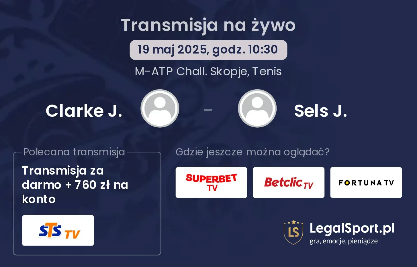 Clarke J. - Sels J. transmisja na żywo