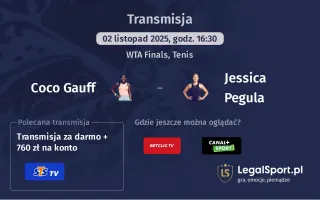 Coco Gauff - Jessica Pegula gdzie oglądać? (02.11)