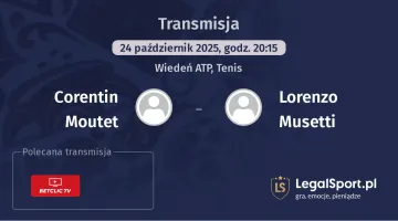 Corentin Moutet - Lorenzo Musetti gdzie oglądać?