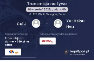 Cui J. - Yu-Hsiou Hsu gdzie oglądać?