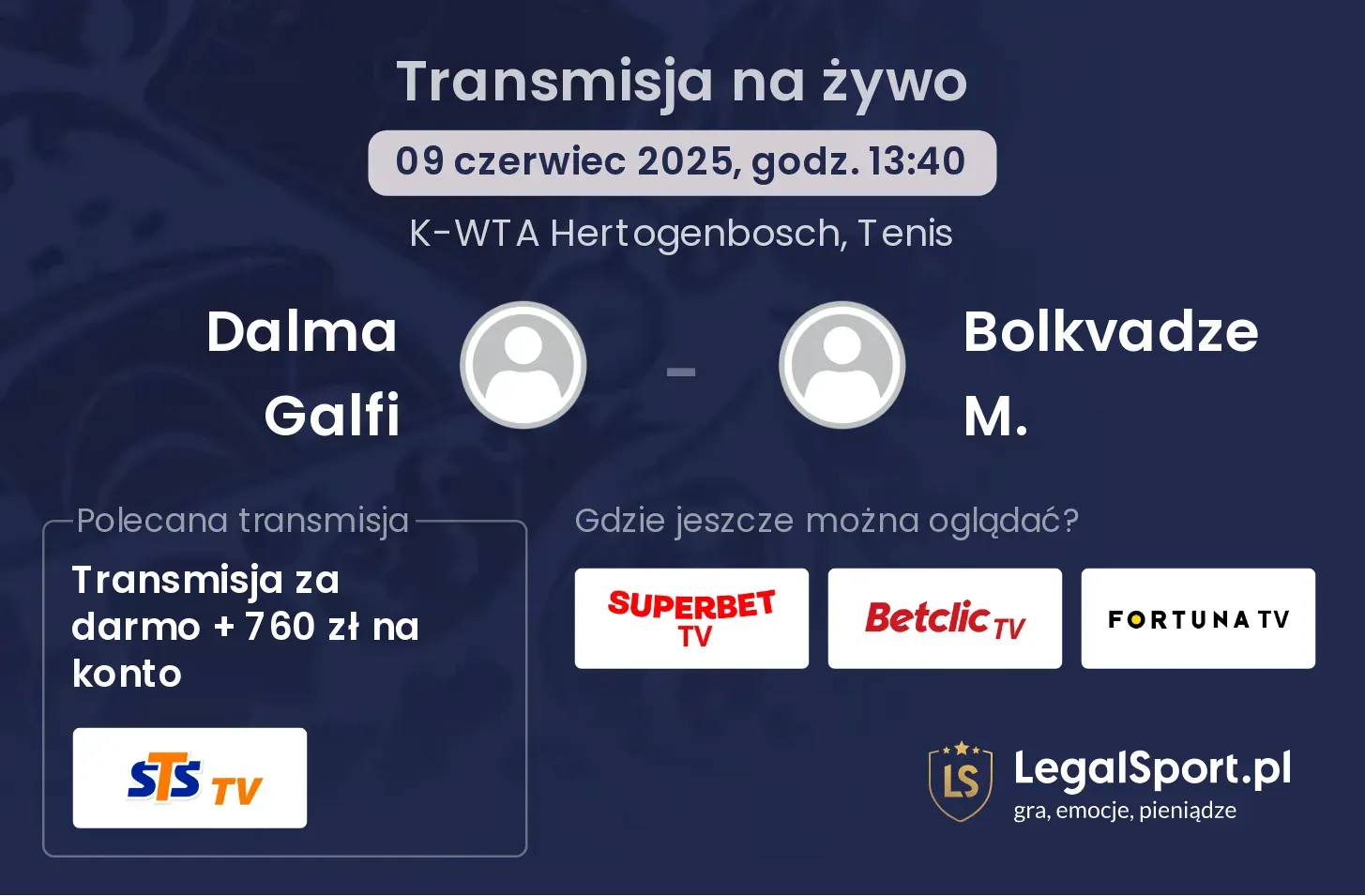 Dalma Galfi - Bolkvadze M. gdzie oglądać transmisję?