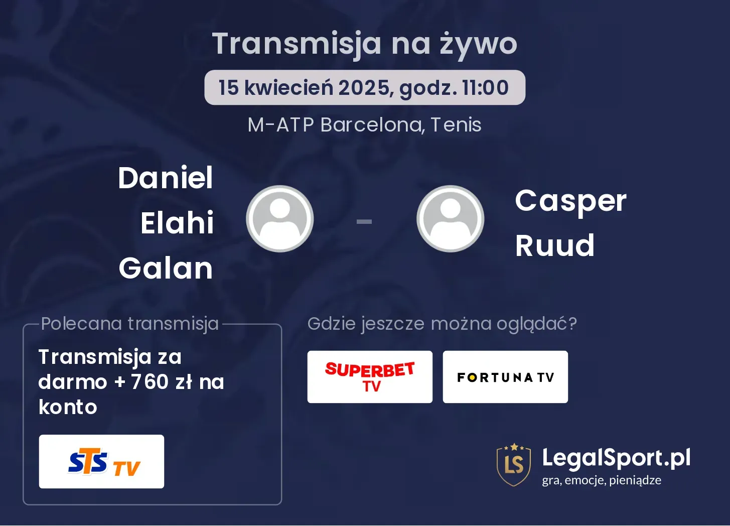 Daniel Elahi Galan - Casper Ruud gdzie oglądać?