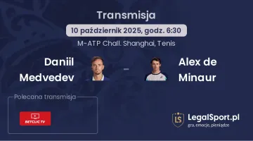Daniil Medvedev - Alex de Minaur gdzie oglądać?