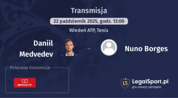 Daniil Medvedev - Nuno Borges gdzie oglądać?
