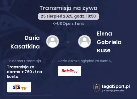 Daria Kasatkina - Elena Gabriela Ruse gdzie oglądać?
