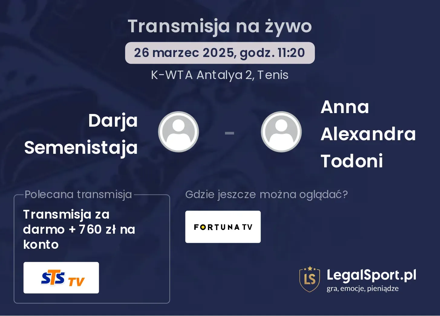 Darja Semenistaja - Anna Alexandra Todoni gdzie oglądać?