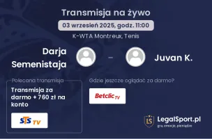 Darja Semenistaja - Juvan K. gdzie oglądać?