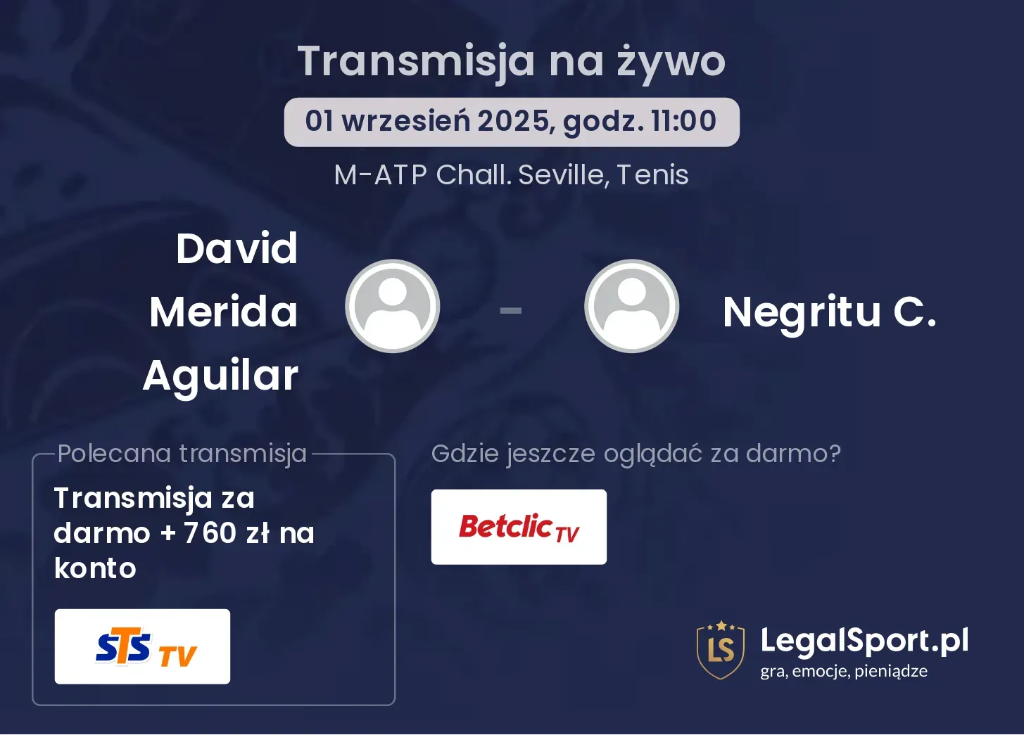 David Merida Aguilar - Negritu C. gdzie oglądać?