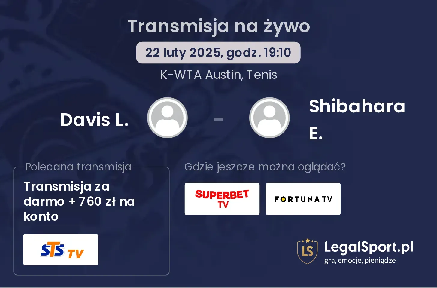 Davis L. - Shibahara E. gdzie oglądać?