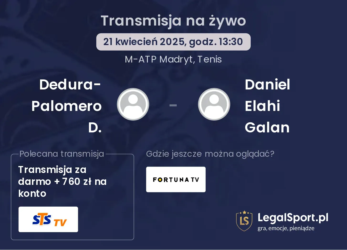 Dedura-Palomero D. - Daniel Elahi Galan gdzie oglądać?