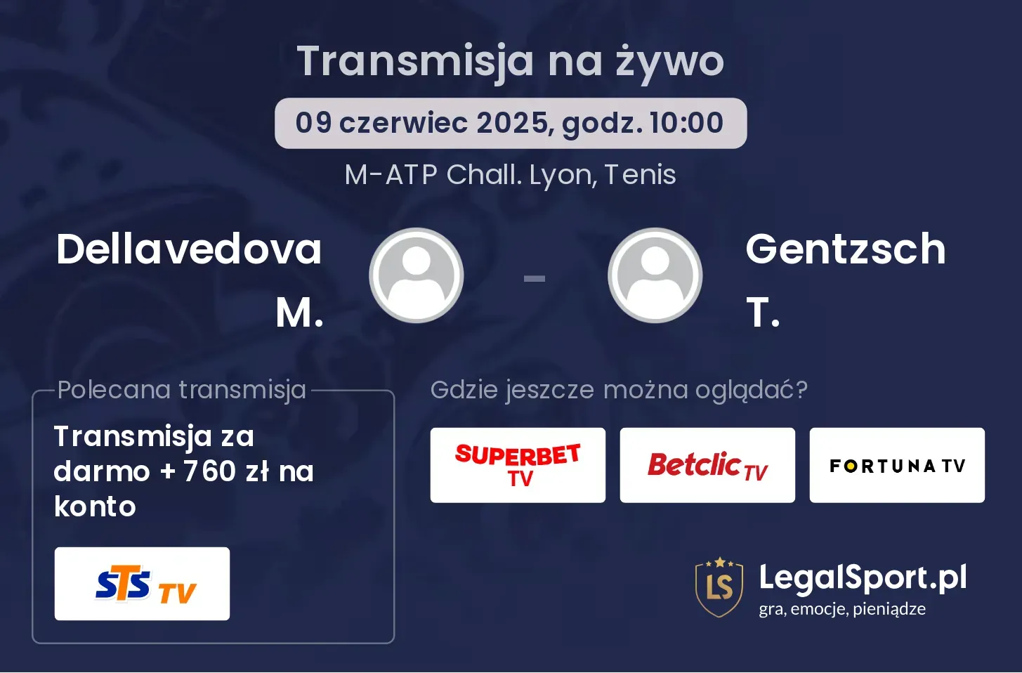 Dellavedova M. - Gentzsch T. gdzie oglądać?