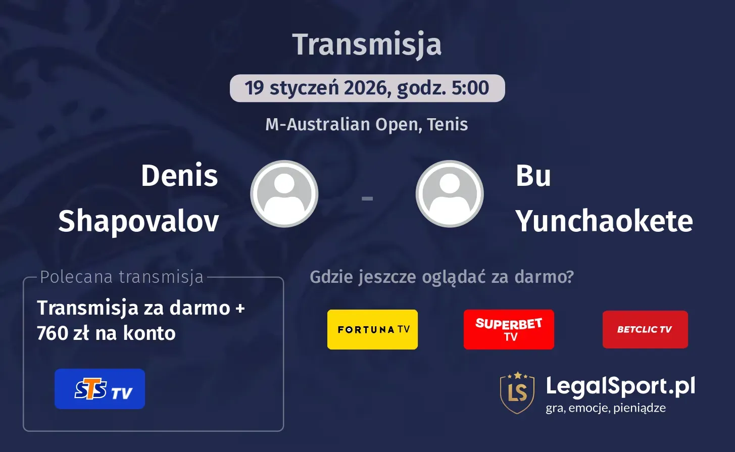 Denis Shapovalov - Bu Yunchaokete Transmisje