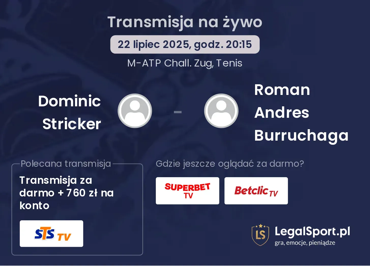 Dominic Stricker - Roman Andres Burruchaga gdzie oglądać?