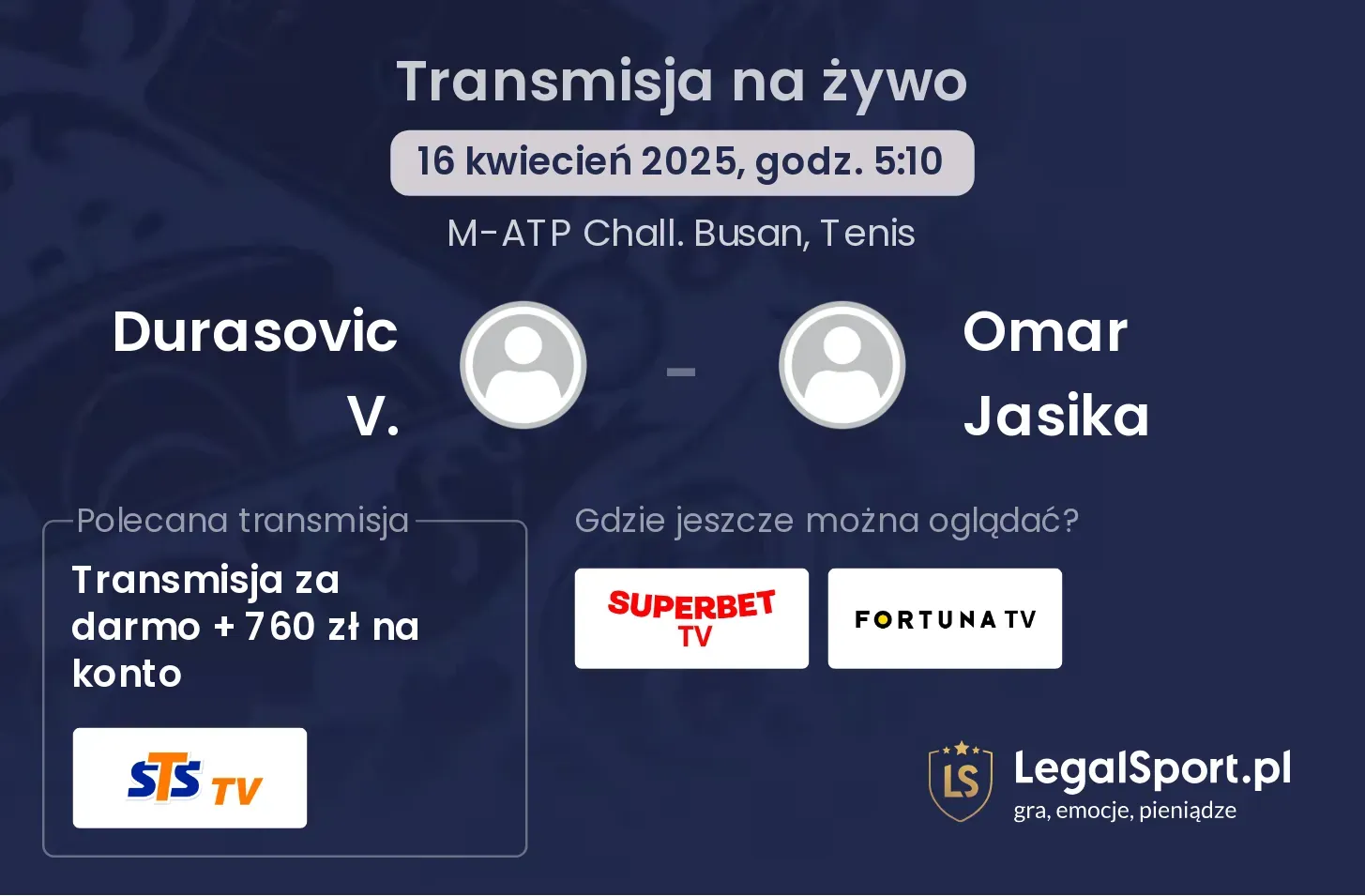 Durasovic V. - Omar Jasika gdzie oglądać?