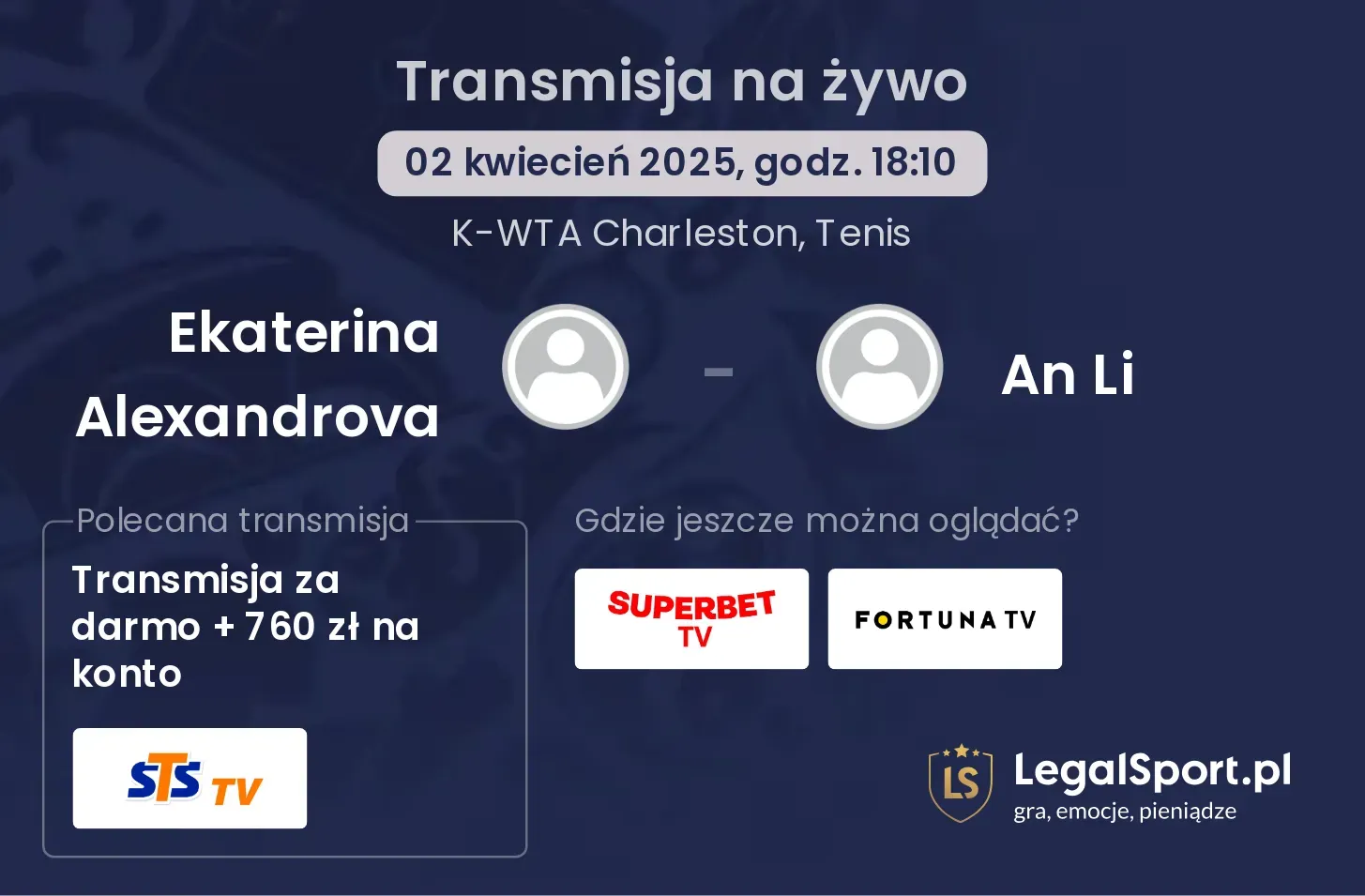 Ekaterina Alexandrova - An Li gdzie oglądać?