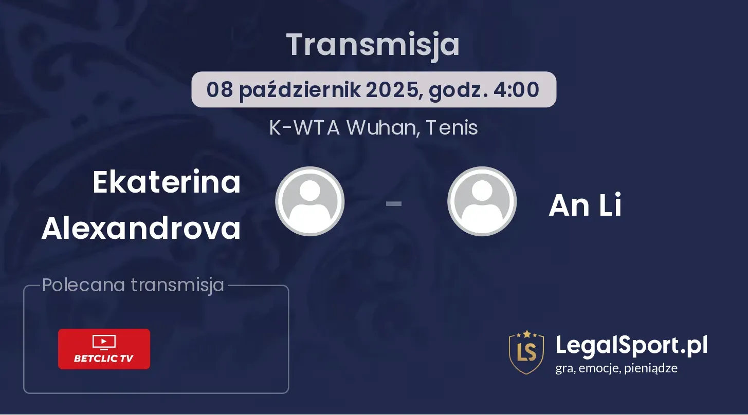 Ekaterina Alexandrova - An Li gdzie oglądać?