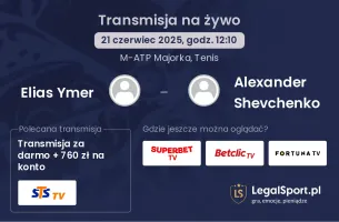 Elias Ymer - Alexander Shevchenko gdzie oglądać?