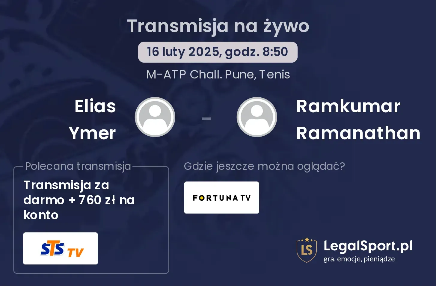 Elias Ymer - Ramkumar Ramanathan gdzie oglądać?