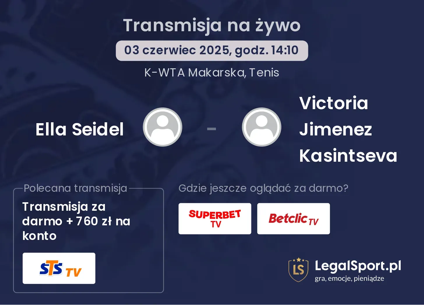 Ella Seidel - Victoria Jimenez Kasintseva gdzie oglądać?