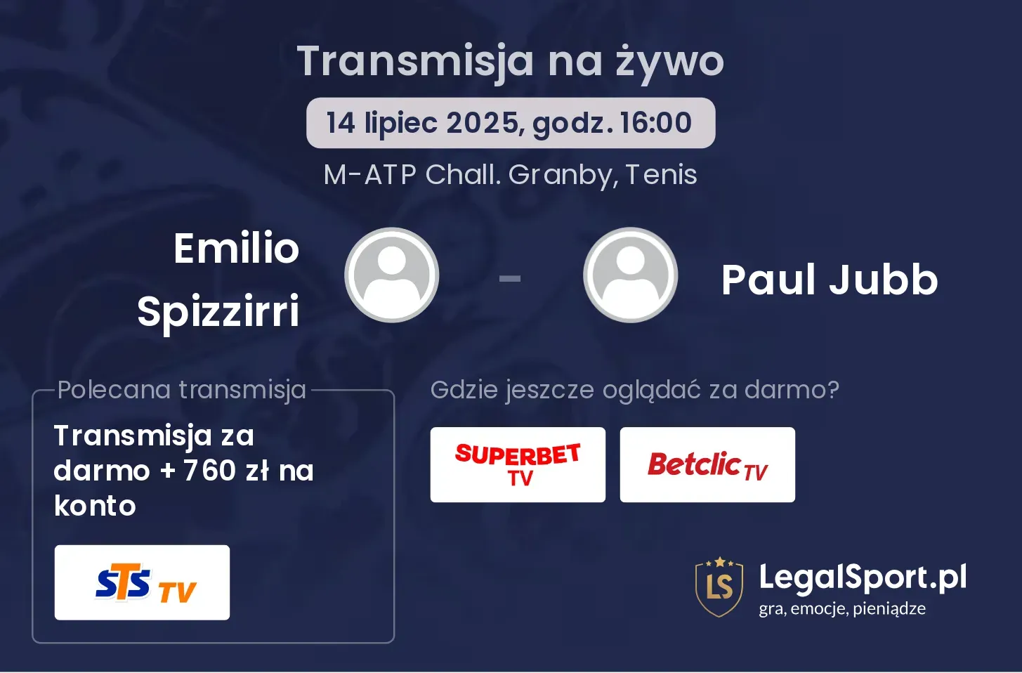 Emilio Spizzirri - Paul Jubb gdzie oglądać?