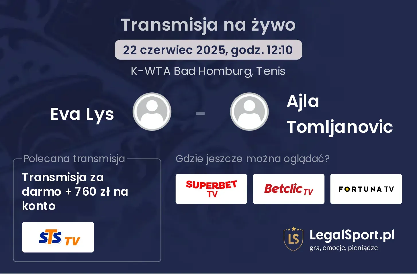 Eva Lys - Ajla Tomljanovic gdzie oglądać?