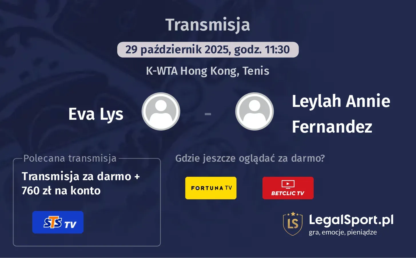 Eva Lys - Leylah Annie Fernandez Transmisje