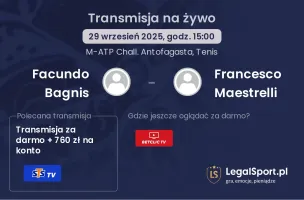 Facundo Bagnis - Francesco Maestrelli gdzie oglądać?